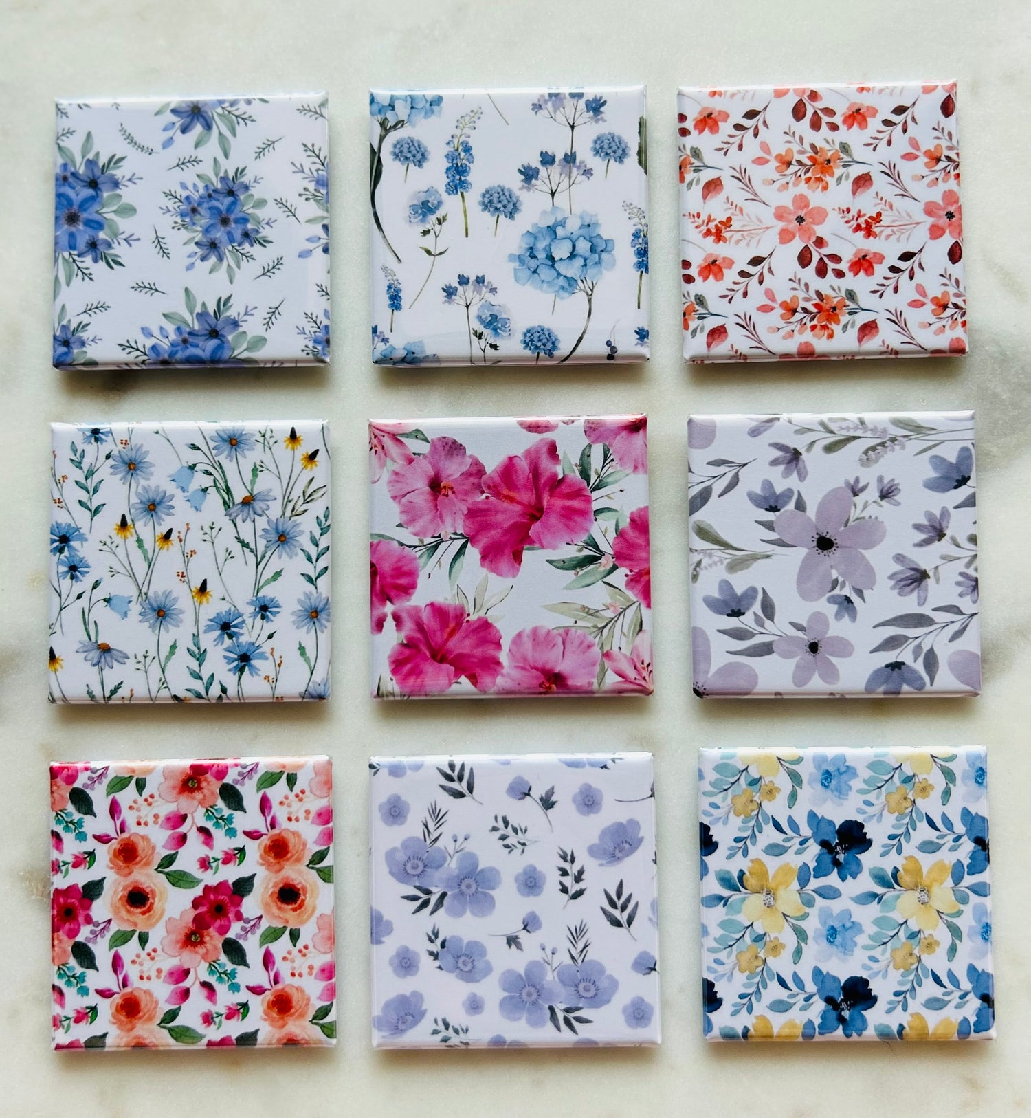 Floral Design Magnets